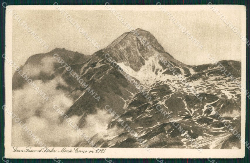 L'Aquila Morpurgo Gran Sasso Monte Corno CAI cartolina KS6838 – fronte