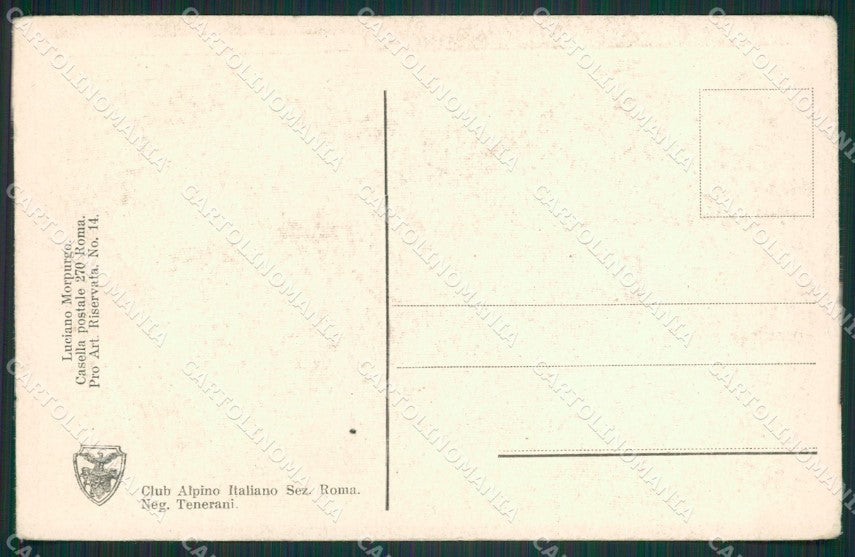 L'Aquila Morpurgo Gran Sasso Monte Corno CAI cartolina KS6838 – retro