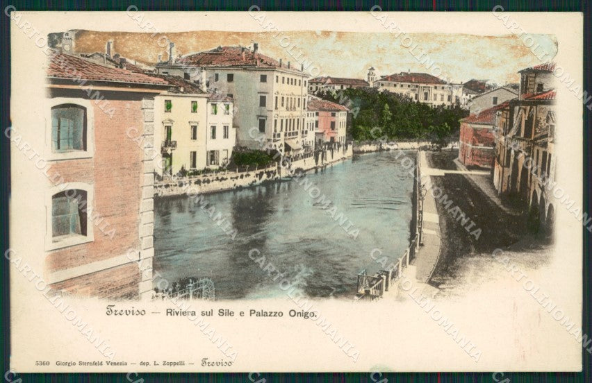 Treviso Città Riviera sul Sile Palazzo Onigo cartolina KS6850 – fronte