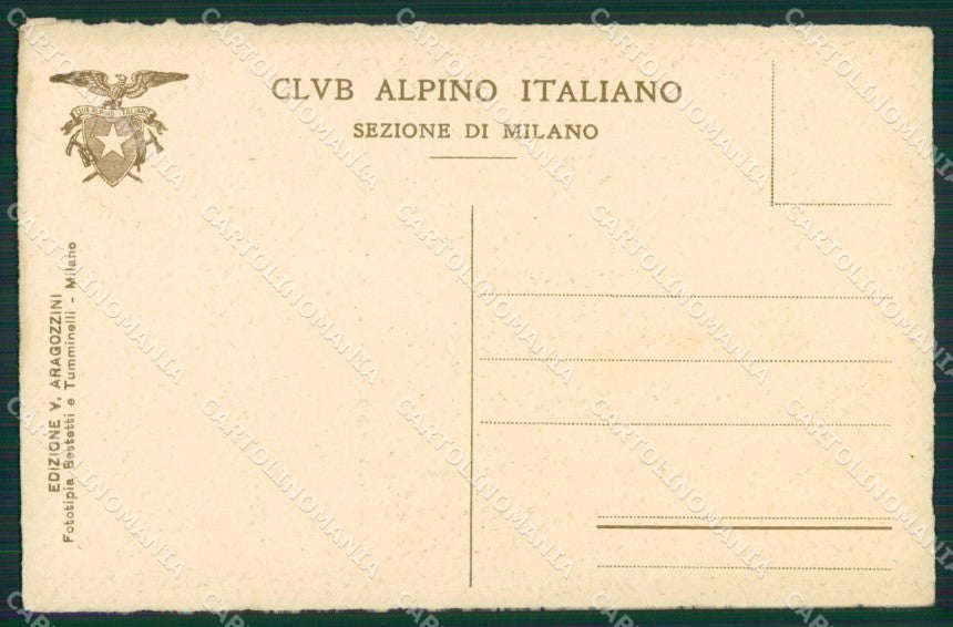Lecco Grigna Meridionale CAI Corni del Nibbio cartolina KS6855 – retro
