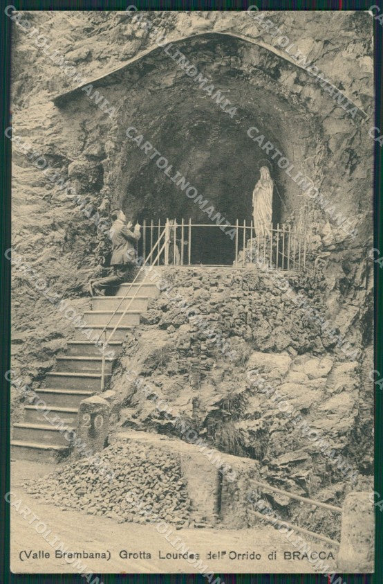 Bergamo Bracca Orrido Madonna Lourdes cartolina KS6863 – fronte