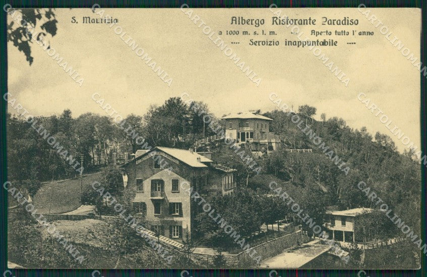 Como San Maurizio Ristorante Paradiso cartolina KS6868 – fronte