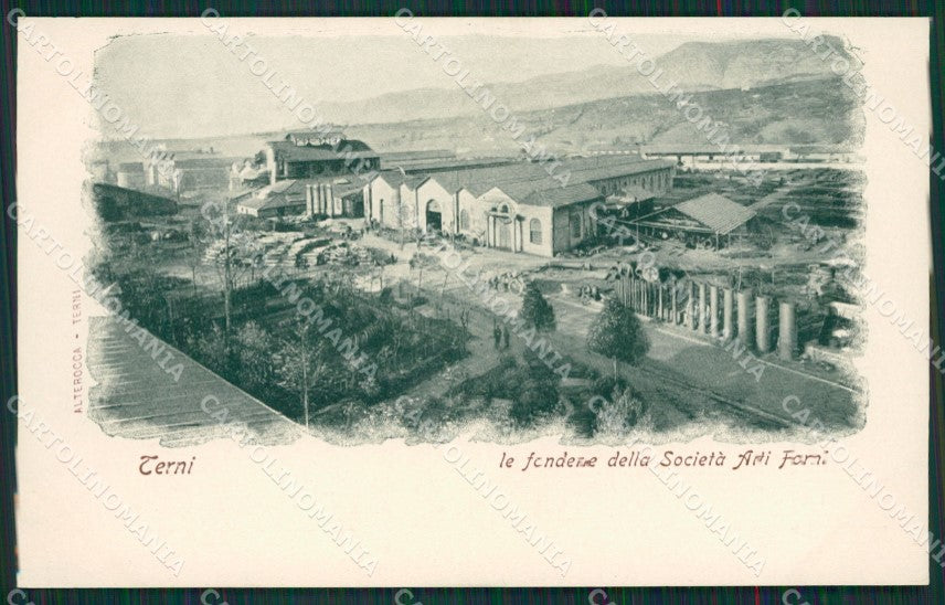 Terni Alterocca Fonderia Alti Forni cartolina KS6871 – fronte
