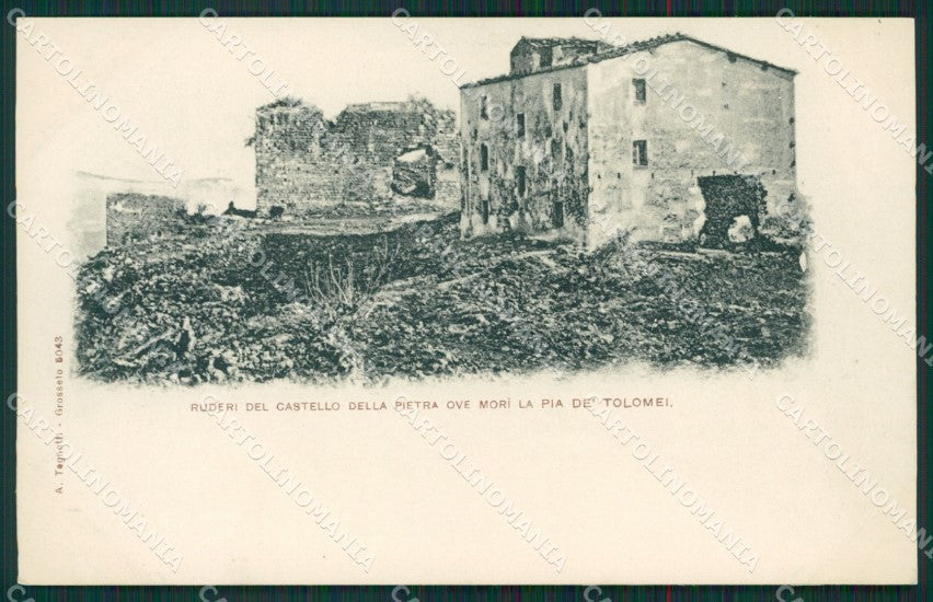 Grosseto Gavorrano Castello della Pietra Pia De Tolomei cartolina KS6873 – fronte