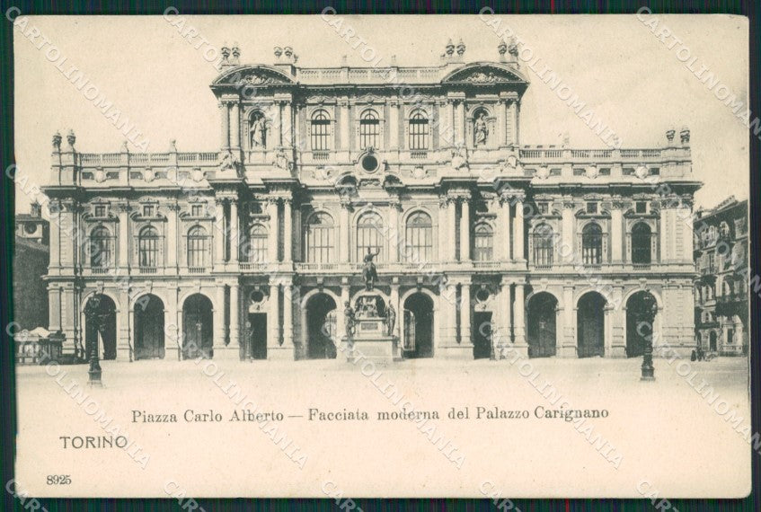 Torino Città Piazza Carlo Alberto Palazzo Carignano cartolina KS6875 – fronte