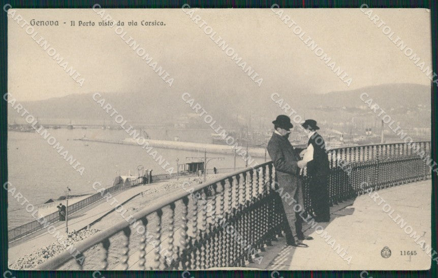 Genova Città Porto Via Corsica Brunner 11645 cartolina KS6881 – fronte