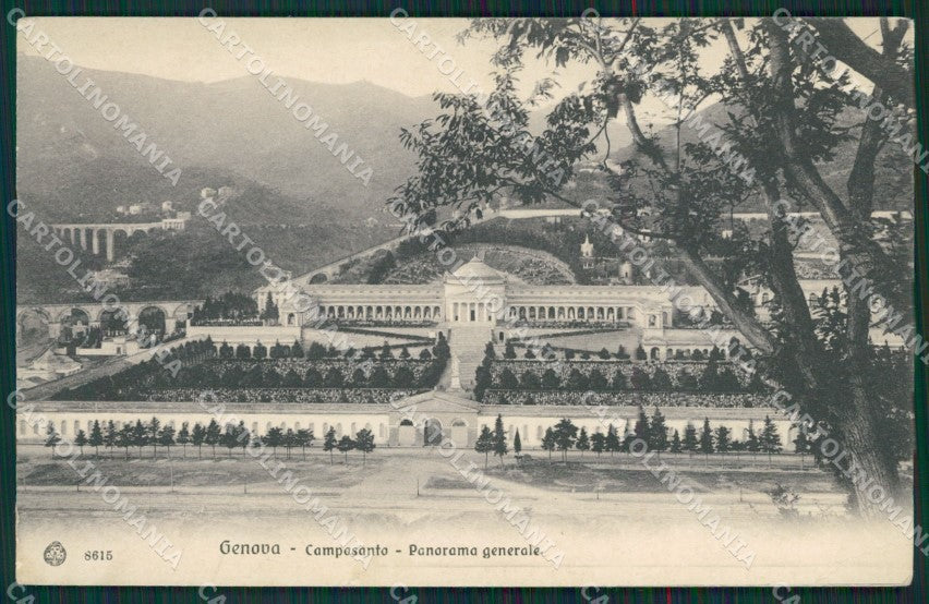 Genova Città PIEGA Camposanto cartolina KS6882 – fronte
