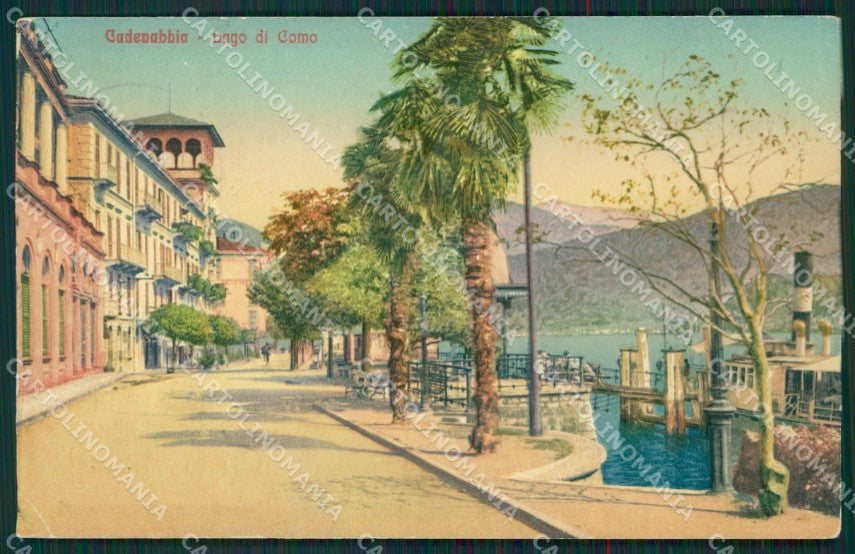 Como Cadenabbia Battello PIEGHINA cartolina KS6891 – fronte