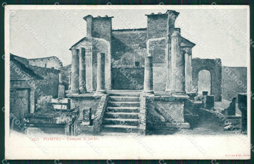 Napoli Pompei Tempio di Iside cartolina KS6895 – fronte