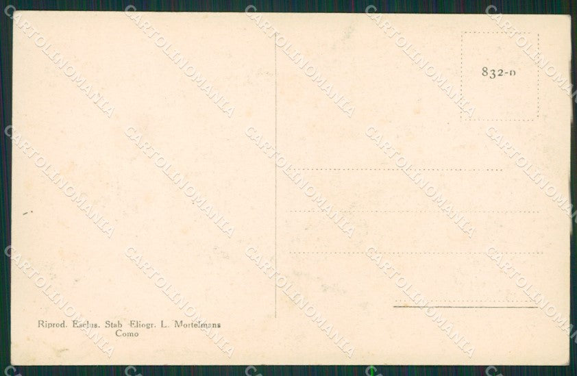 Como Città Volta Commemorativa Centenario Morte cartolina KS6914 – retro
