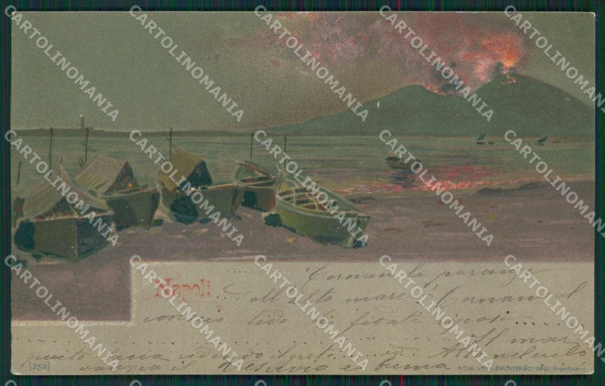 Napoli Vesuvio Vulcano cartolina KS6916 – fronte