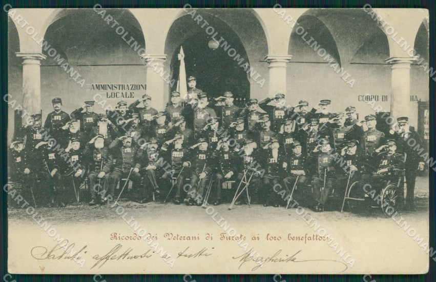 Como Turate Militari Veterani cartolina KS6927 – fronte