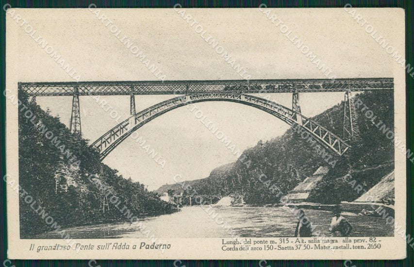 Lecco Paderno Adda Ponte cartolina KS6931 – fronte