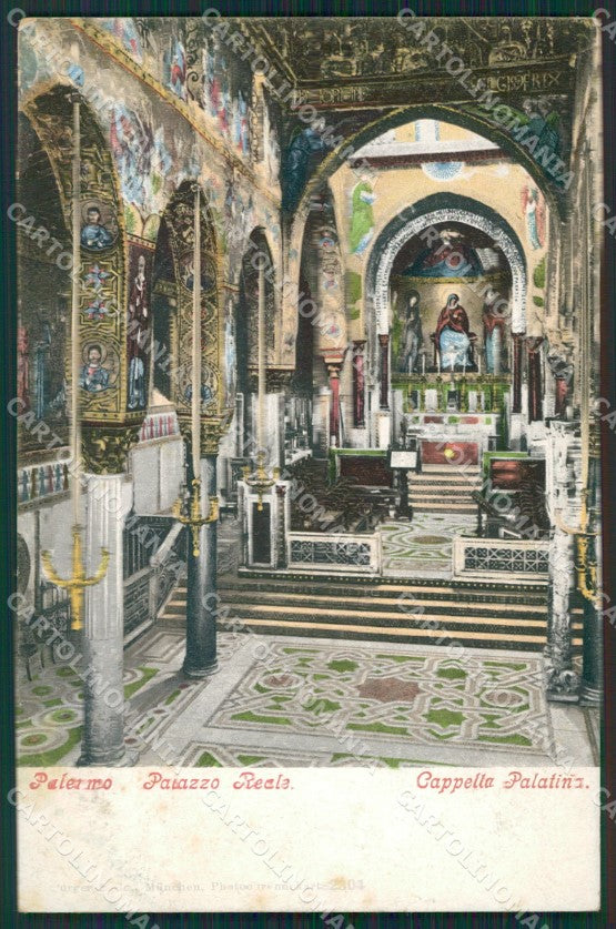 Palermo Città Cappella Palatina Palazzo Reale cartolina KS6934 – fronte