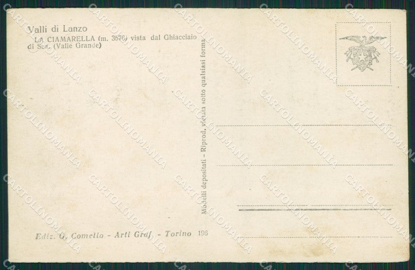 Torino Lanzo Valli di Cometto foto La Ciamarella cartolina KS6950 – retro