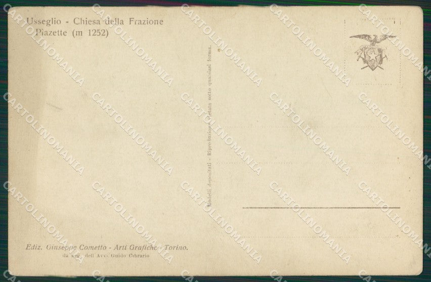 Torino Usseglio Cometto foto Chiesa Piazette cartolina KS6953 – retro
