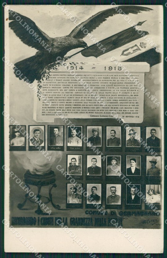 Torino Lanzo Germagnano Militari Caduti foto Tricolore cartolina KS6967 – fronte