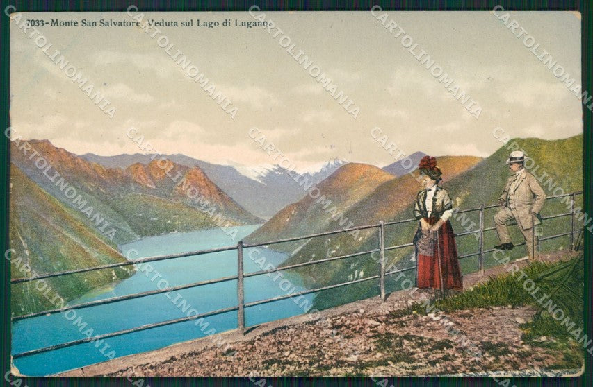 Svizzera Monte San Salvatore Lago di Lugano cartolina KS6977 – fronte