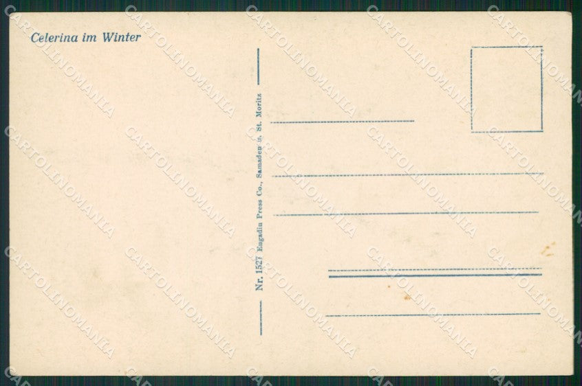 Svizzera Celerina Sci foto cartolina KS6978 – retro