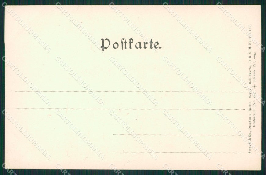 Germania Kassel Rilievo Relief Stengel 3355 postcard cartolina KS6985 – retro