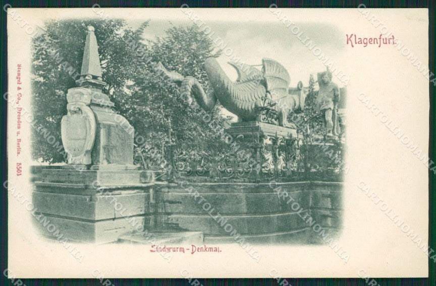 Austria Klagenfurt Università Rilievo Relief Stengel 5501 postcard KS6988 – fronte
