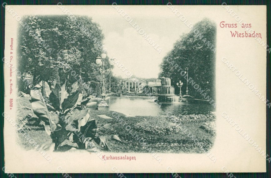 Germania Wiesbaden Rilievo Relief Stengel 3502 postcard cartolina KS6995 – fronte