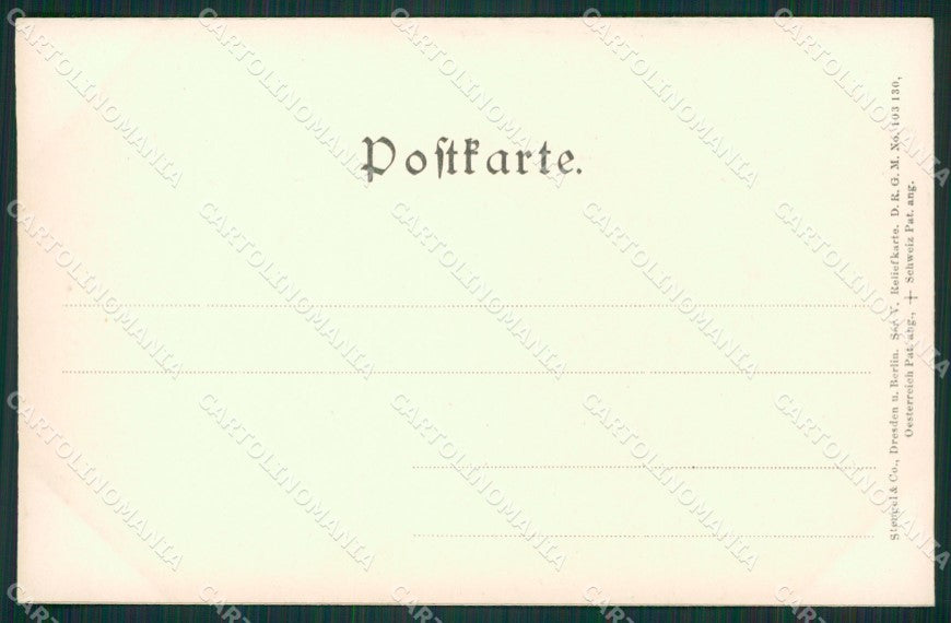 Germania Wiesbaden Rilievo Relief Stengel 3502 postcard cartolina KS6995 – retro