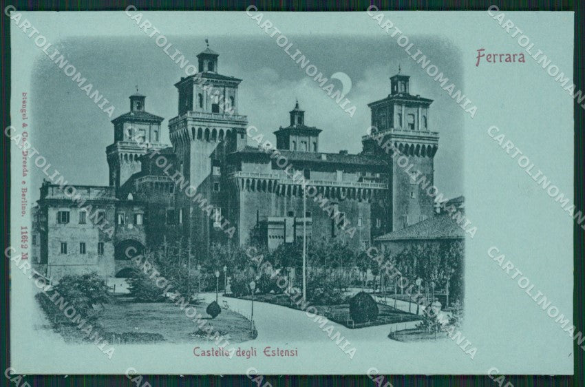 Ferrara Città Chiaro di Luna Castello Estensi Stengel 11692 cartolina KS6999 – fronte