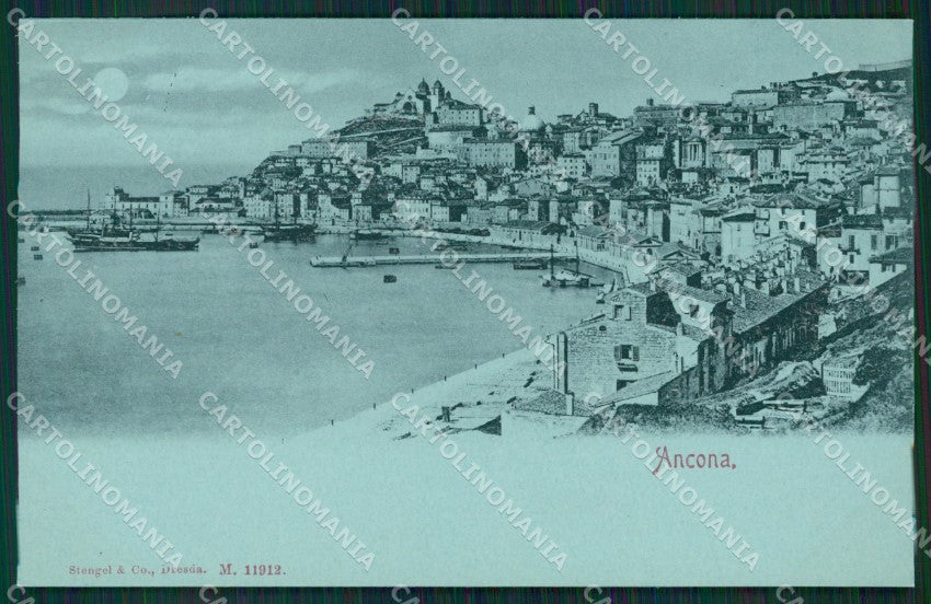 Ancona Città Chiaro di Luna Stengel 11912 postcard cartolina KS7001 – fronte