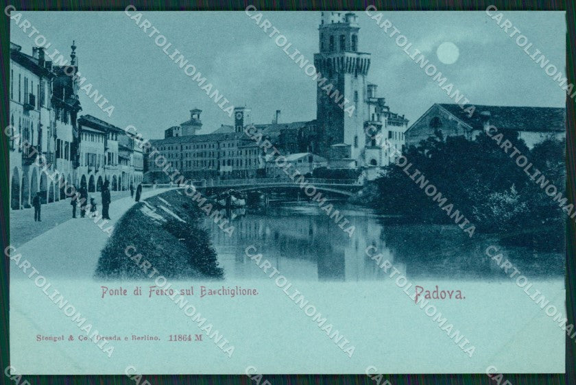Padova Città Chiaro di Luna Ponte Baccaglione Stengel 11864 cartolina KS7002 – fronte