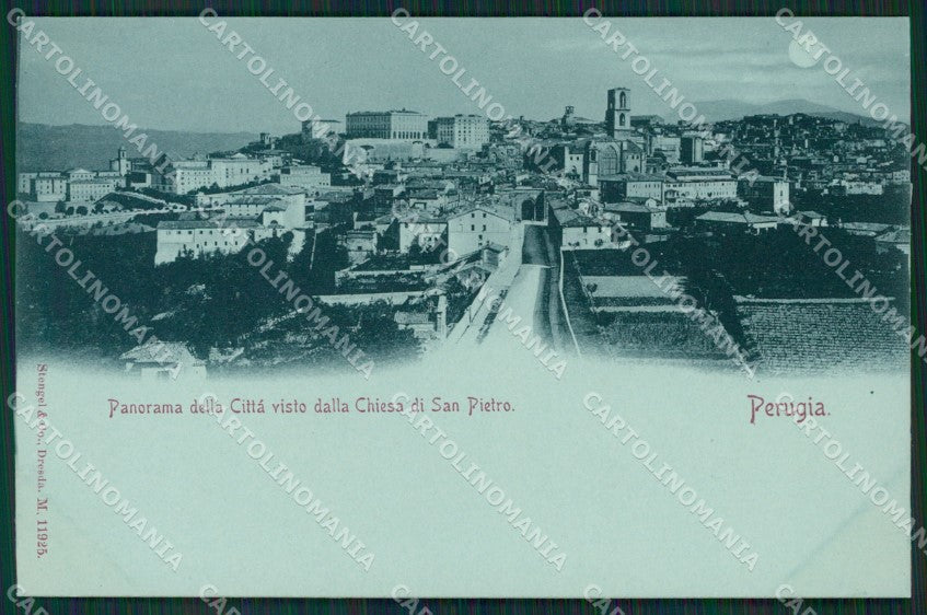 Perugia Città Chiaro di Luna Stengel 11925 cartolina KS7003 – fronte