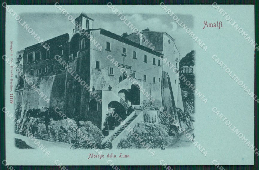Salerno Amalfi Chiaro di Luna Albergo Stengel 11179 cartolina KS7006 – fronte