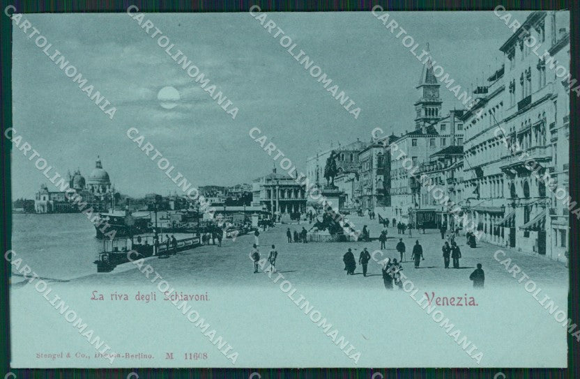 Venezia Città Chiaro di Luna Riva Schiavoni Stengel 11608 cartolina KS7007 – fronte