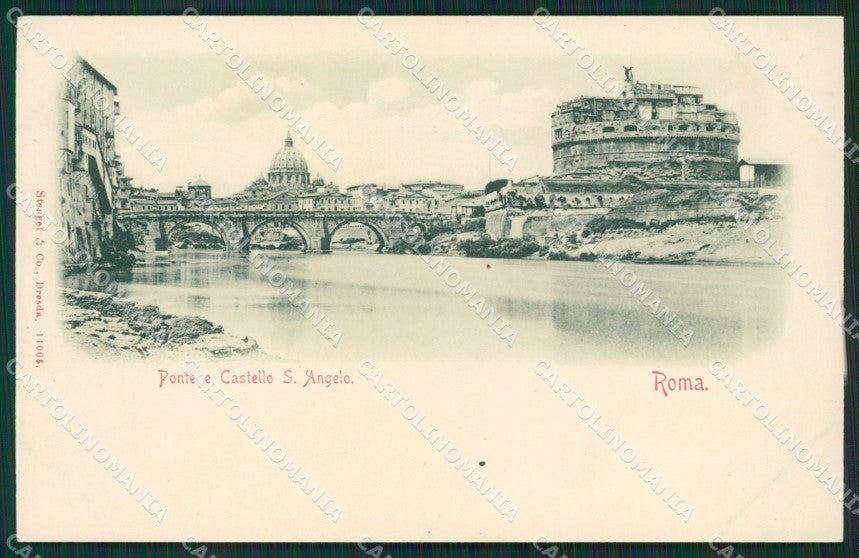 Roma Città Castel Sant'Angelo Stengel 11008 postcard cartolina KS7008 – fronte