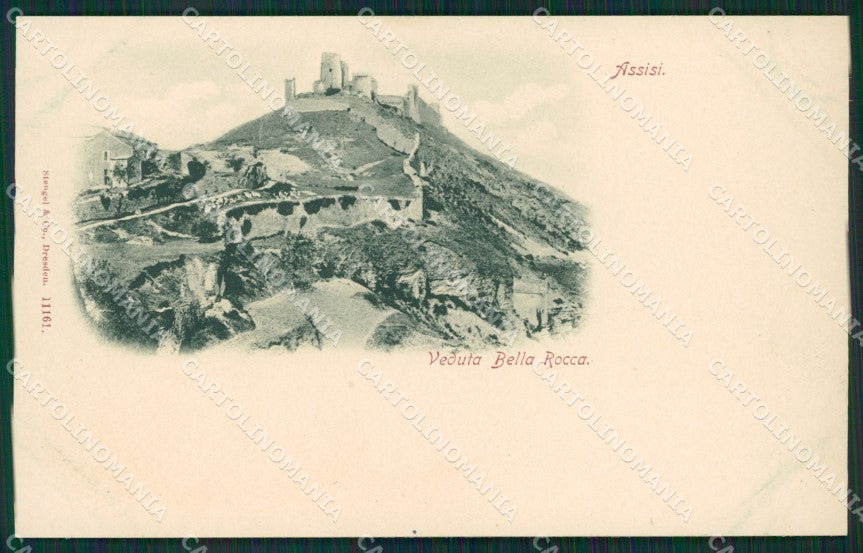 Perugia Assisi Stengel Rocca 11161 cartolina KS7010 – fronte
