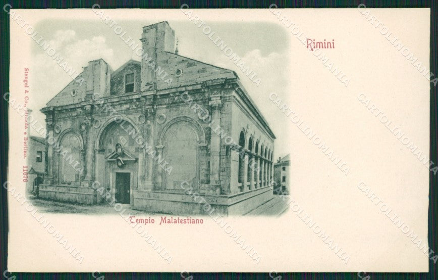 Rimini Città Tempio Malatestiano Stengel 11676 cartolina KS7012 – fronte