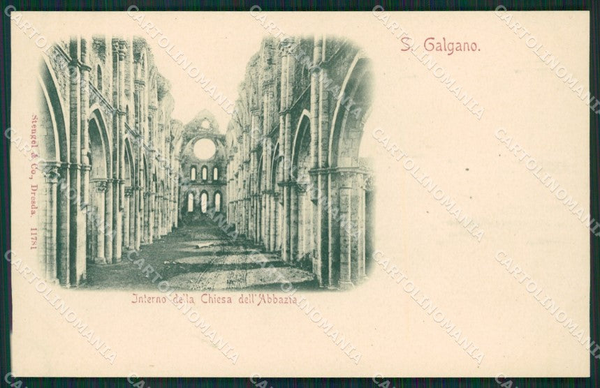 Siena Chiusdino San Galgano Stengel 11781 cartolina KS7017 – fronte