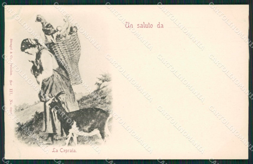 Lecco Como Costumi La Capraia Stengel 6007 cartolina KS7024 – fronte