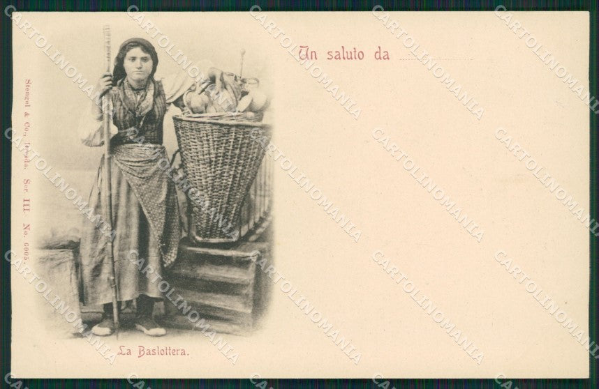 Lecco Como Costumi Brianza La Baslottera Stengel 6005 postcard cartolina KS7026 – fronte