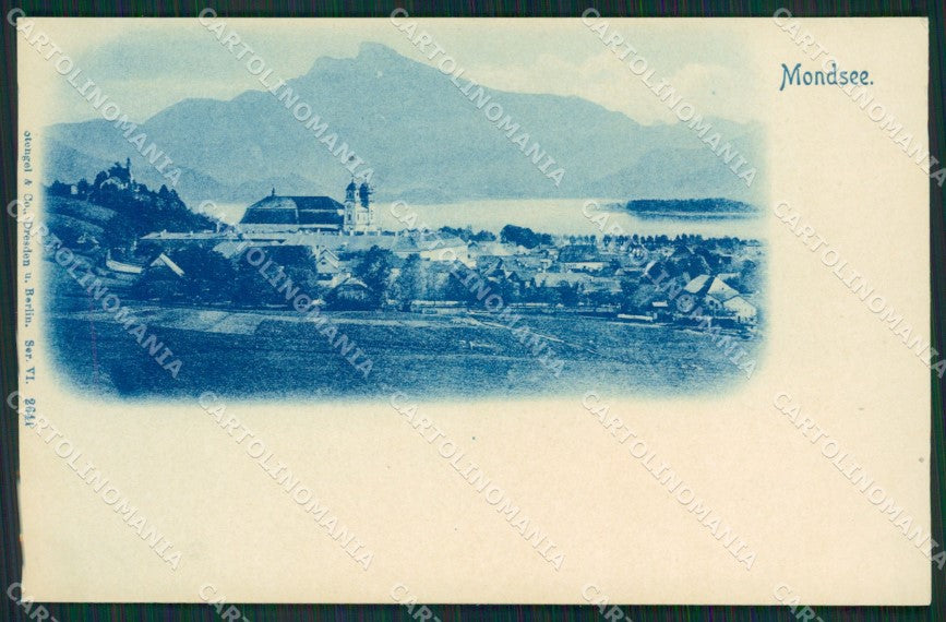 Austria Mondsee Stengel 2641 postcard cartolina KS7029 – fronte