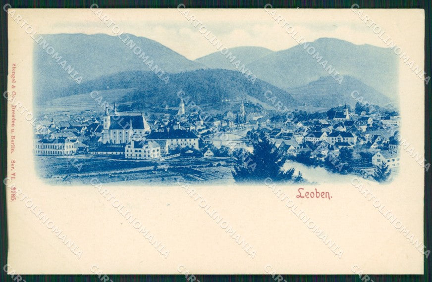 Austria Leoben Stengel 3785 postcard cartolina KS7030 – fronte