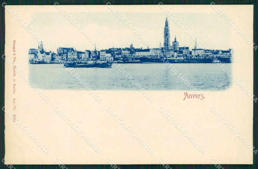Belgio Anvers Stengel 4001 postcard cartolina KS7031 – fronte