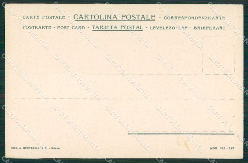 Verbania Gondo Sempione Fernet Branca Advertising Art Nouveau cartolina KS7053 – retro