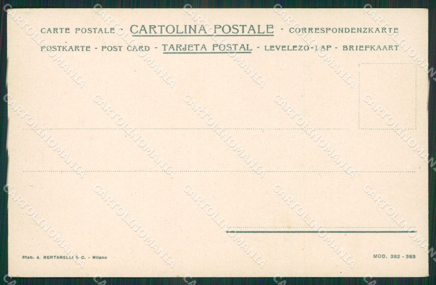 Svizzera Berisal Sempione Fernet Branca Advertising Art Nouveau cartolina KS7059 – retro