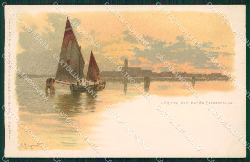 Venezia Prosdocimi Città Meissner & Buch 1011 Art Nouveau postcard KS7061 – fronte