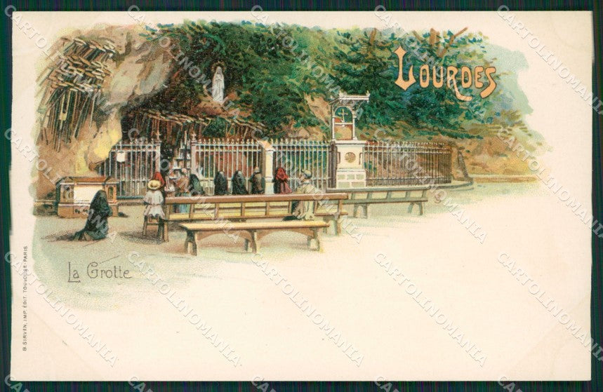 Francia Lourdes Gruss postcard cartolina KS7089 – fronte