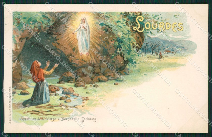 Francia Lourdes Gruss postcard cartolina KS7090 – fronte