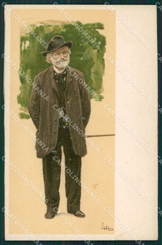 Artist Metlicoviz Verdi Opera Ricordi PIEGA postcard cartolina KS7192 – fronte