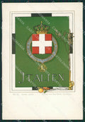 Italian Flag Savoia Araldica Paul Kohl postcard cartolina KS7198 – fronte