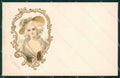 Artist Marie Antoinette Art Nouveau Relief postcard cartolina KS7210 – fronte